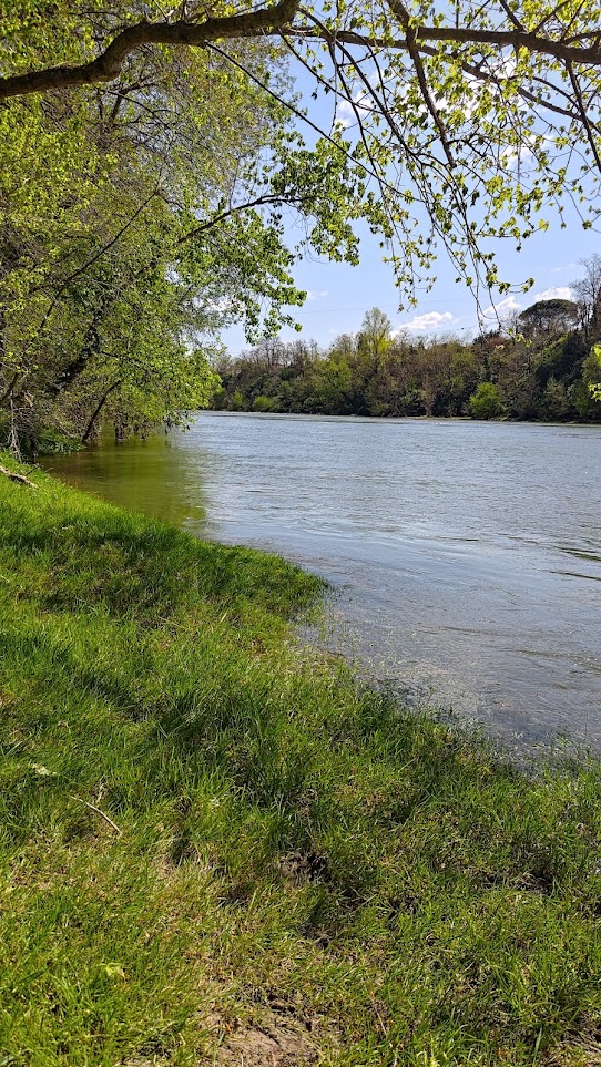 Les reflets de la Garonne sous le soleil